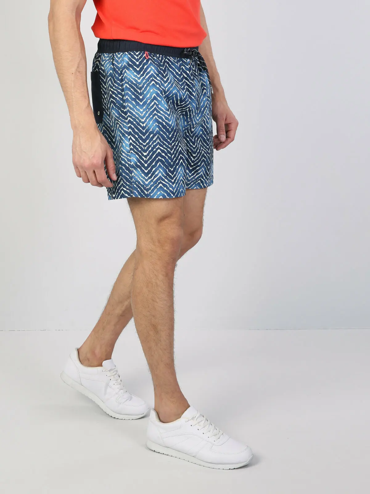 

Colins Men Regular Fit Indıgo Swim Short,CL1042999