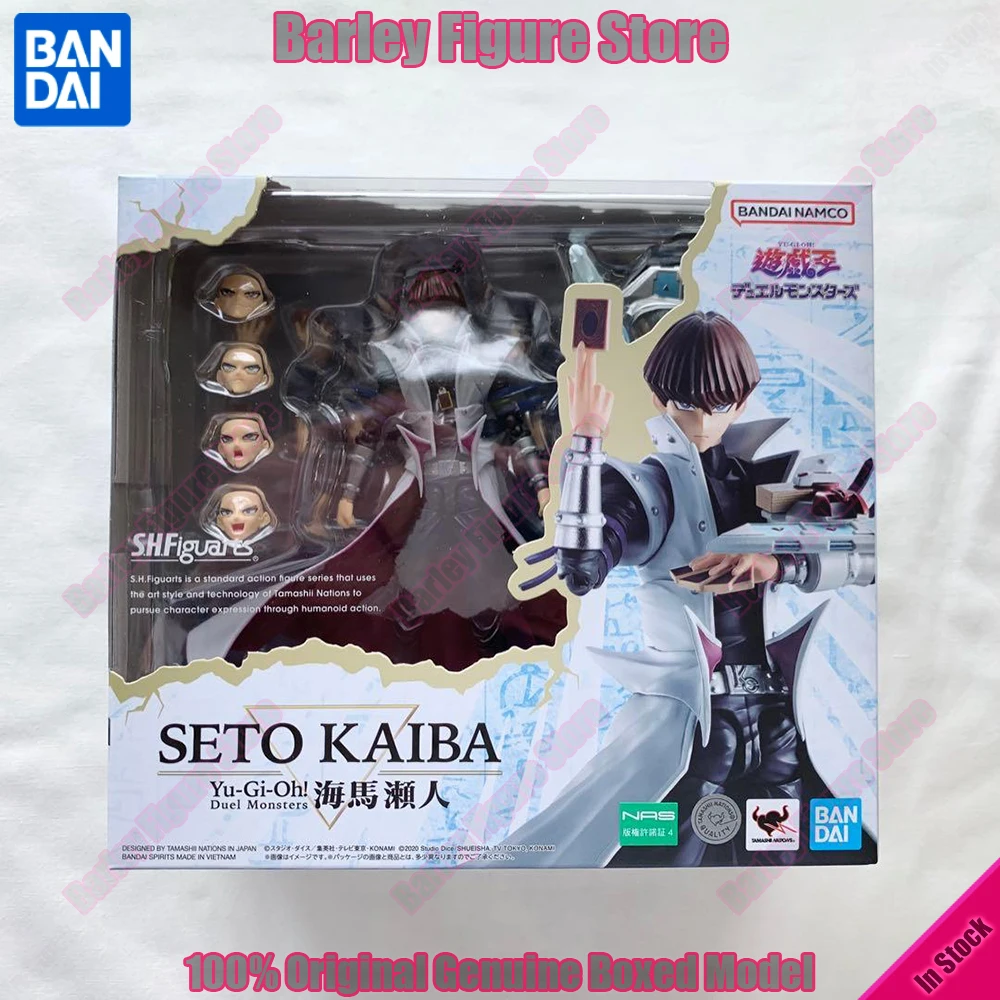 Фото Официальные фигурки BANDAI S.H.Figuarts Yu-Gi-Oh Duel Monsters Сето Кайба, аниме-фигурки с оригинальной коробкой, соединяемые модели, подарок №1