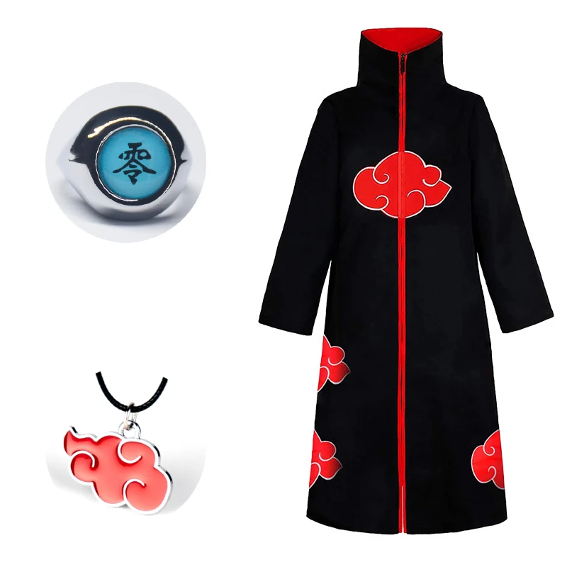 

3 шт./комплект, аниме-накидка с длинными рукавами и металлическими кольцами