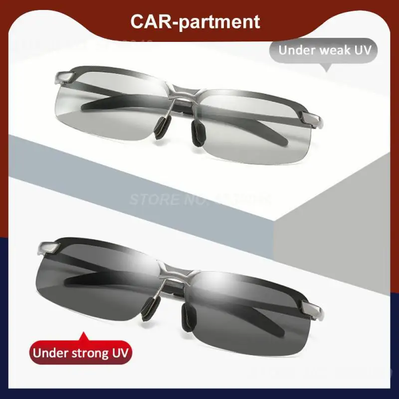 

Солнцезащитные очки в металлической оправе для мужчин и женщин, качественные поляризационные, с пружинной дужкой, для вождения