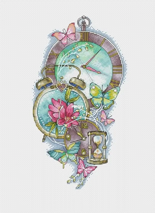 Набор для вышивки счетным крестом Gold Collection украшения Санта-Клауса Windswept Dream Time's