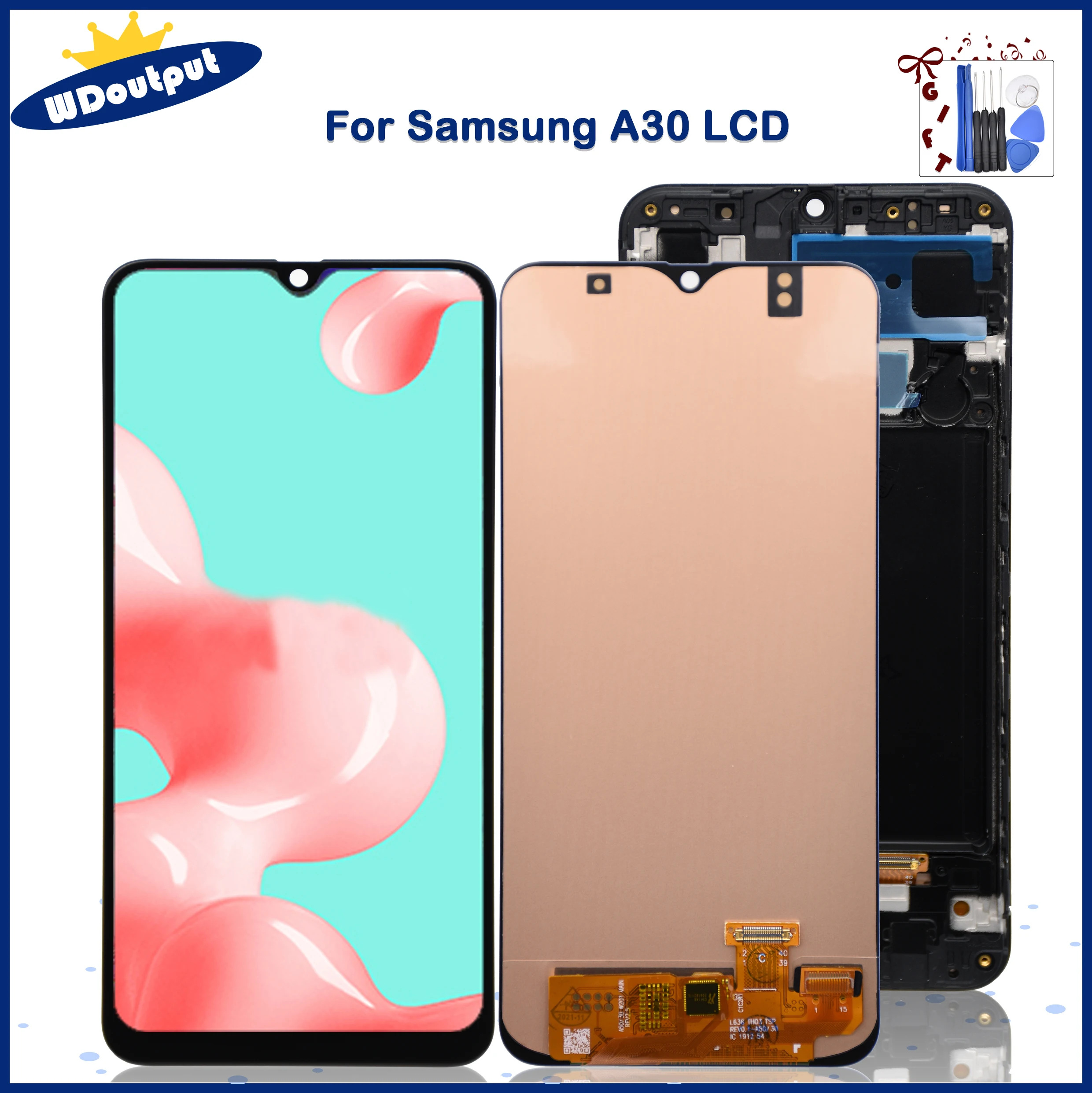 

AMOLED For Samsung Galaxy A30 LCD Display Touch Screen Digitizer Assembly For Samsung Galaxy A30 A305/DS A305F A305FD A305A LCD