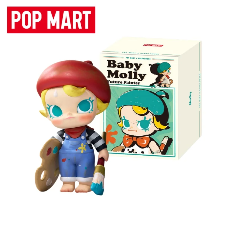 Фото Оригинальная коллекционная фигурка POP MART Molly My Huggable Discovery Series в закрытой упаковке, модель для декора рабочего стола, подарок на день рождения для девочки №1
