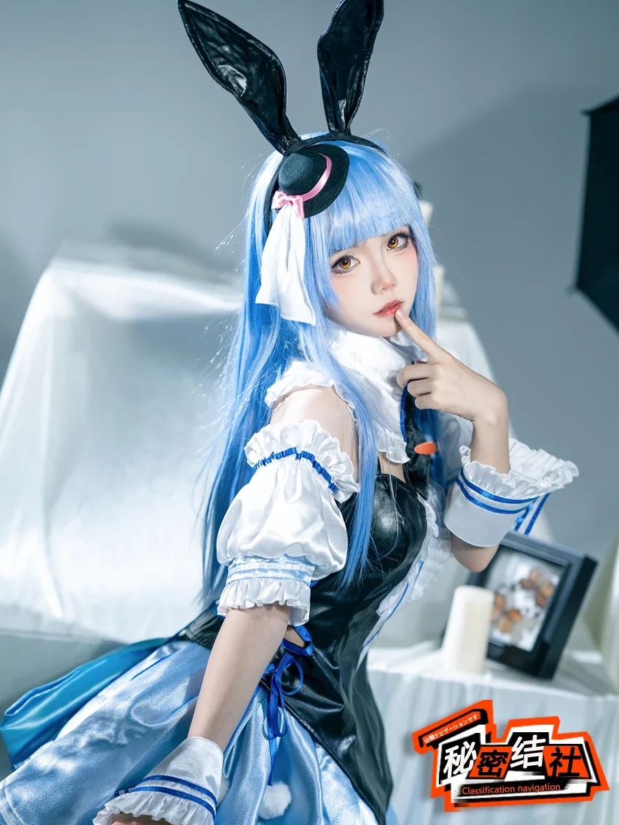 Vtuber Hololive Usada Pekora Bunny Girl Косплей Костюм Новая одежда Игровой костюм Прекрасный