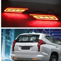 rear bumper tail signal brake light red for mitsubishi pajero shogun 2018 2020 car accessories led lights