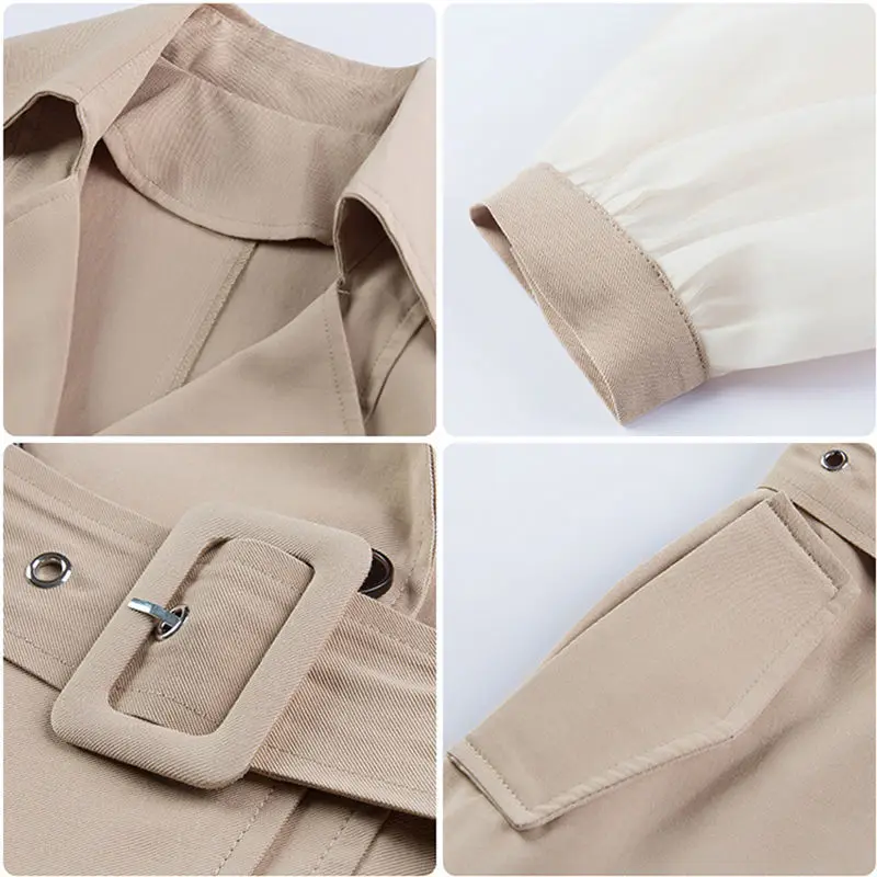 Тренч Женская весенняя одежда популярная модная универсальная уличная в