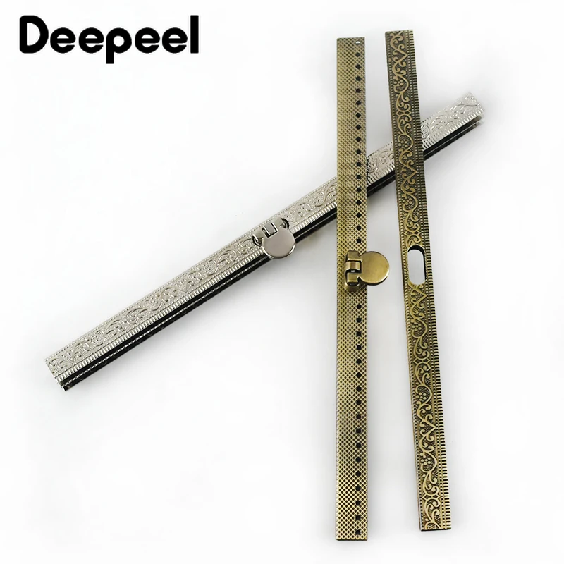 5PCS Deepeel 19cm Metal Embossed Purse Frame Bag Lock Clutch Coin Bags Clasp Sewing Hardware Wallet Accessories HandBag Parts | Багаж и