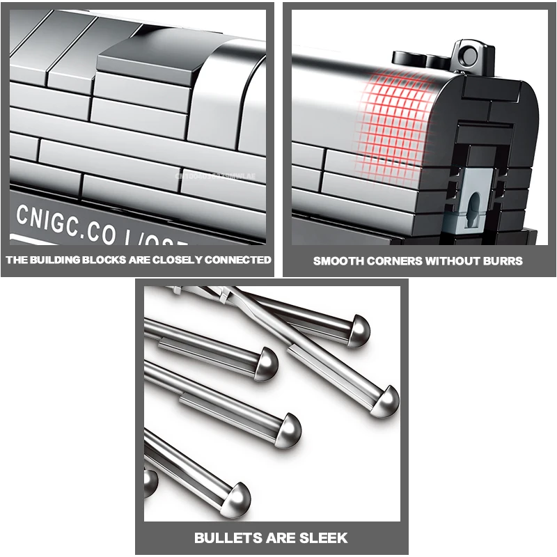 SEMBO 364 шт. технические строительные блоки пистолеты военное оружие сделай сам