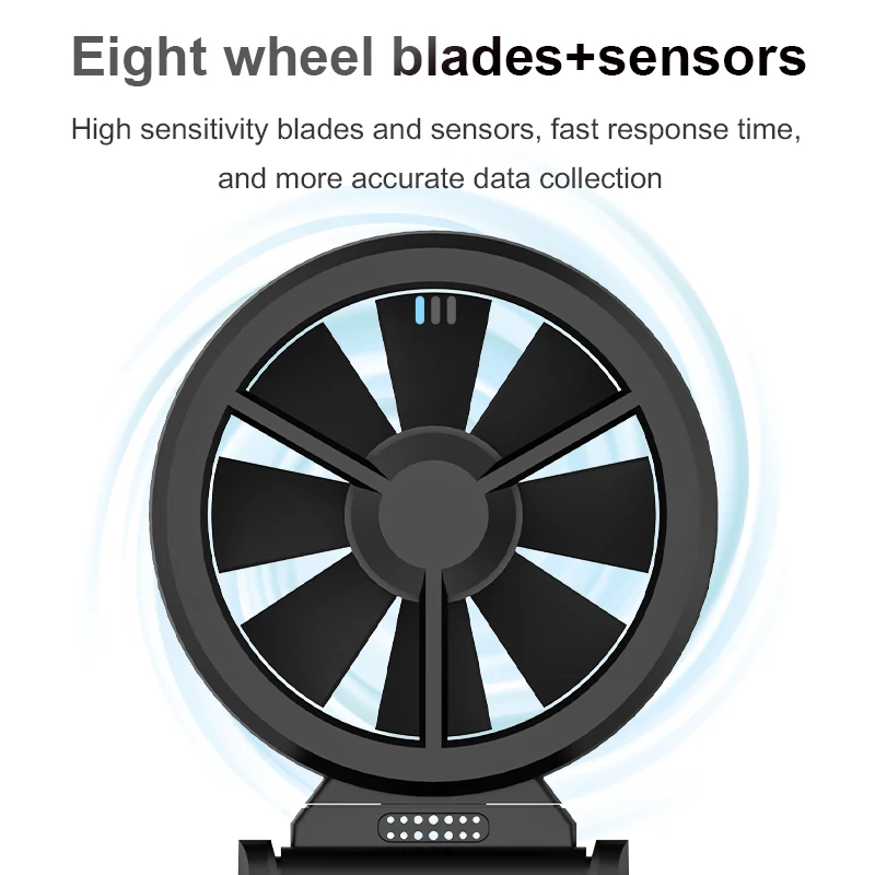 Цифровой анемометр TELEHILL с цветным экраном для ручного измерения скорости