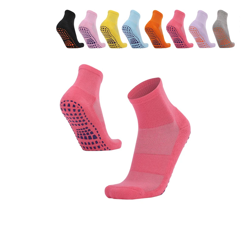 Sport Sock Professional Sports Socks New Thickened Trampoline Socks Sweat Absorbent Adult Floor Socks Soccer Slippers Women