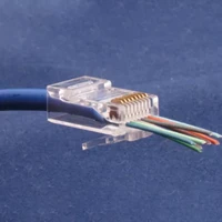 50pcs cat6 plug ez rj45 network cable modular pass through connector plugs 8p8c good transparency connector plugs accessori auto