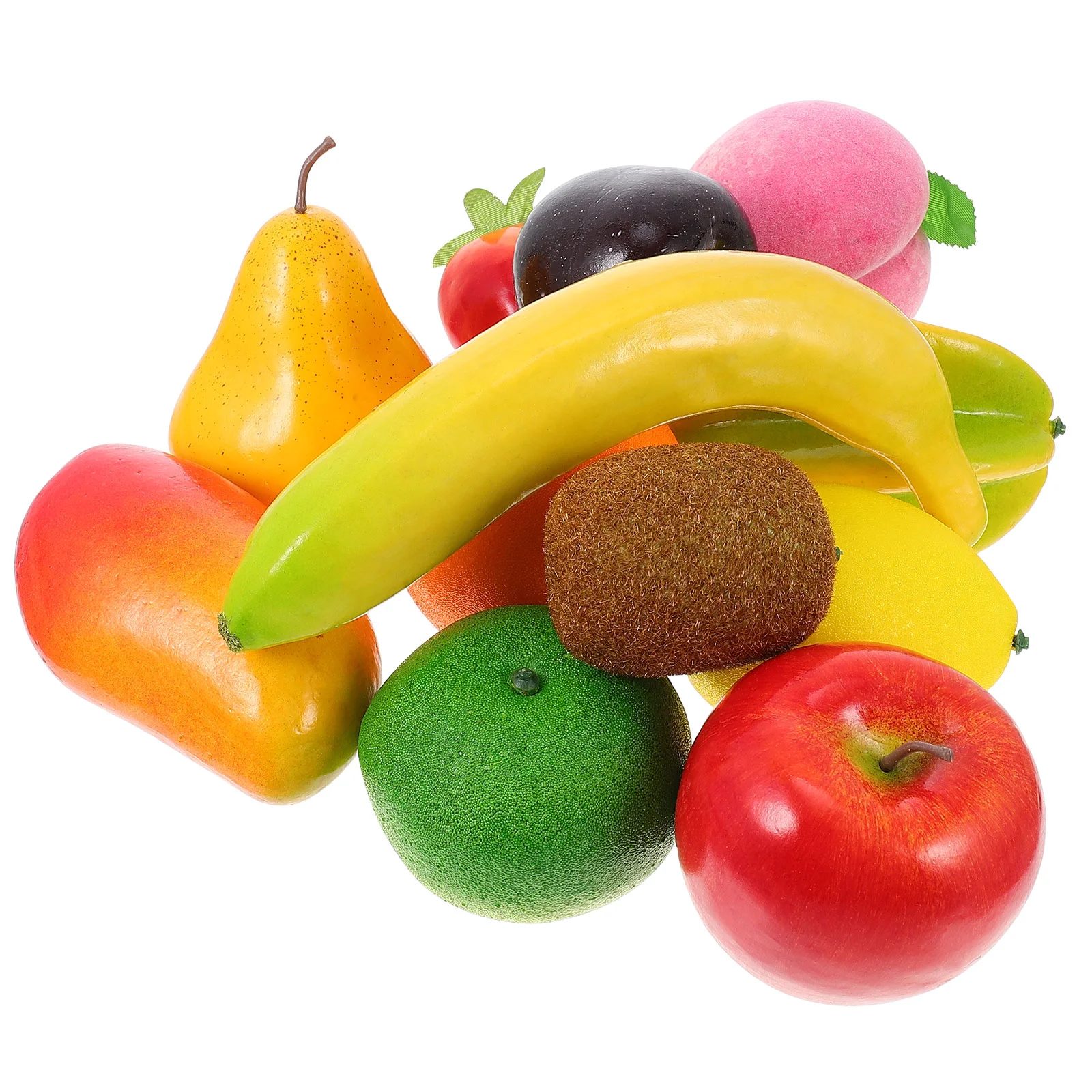 

Artificial Fruit: 12pcs Simulated Pear Peach Simulation Plants Ornaments Photo Props for Restaurant Kitchen