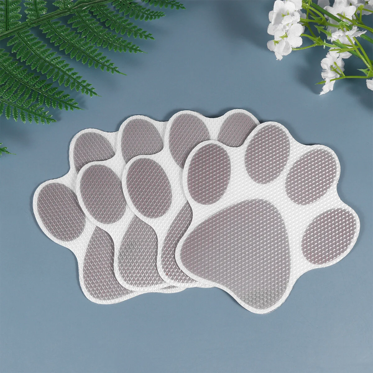 

10pcs Bathroom Non Stickers Footprint Shaped Shower Treads Prevention Self Adhesive Tub Sticker Paster Decals Grey