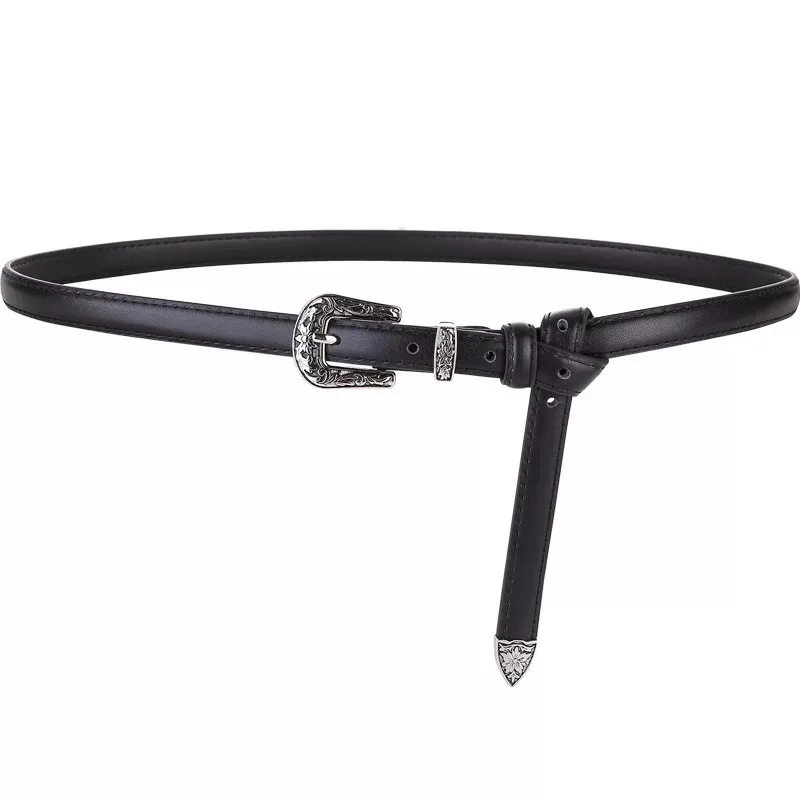 Модные узкие ремни в западном стиле для женщин регулируемые кожаные платьев с