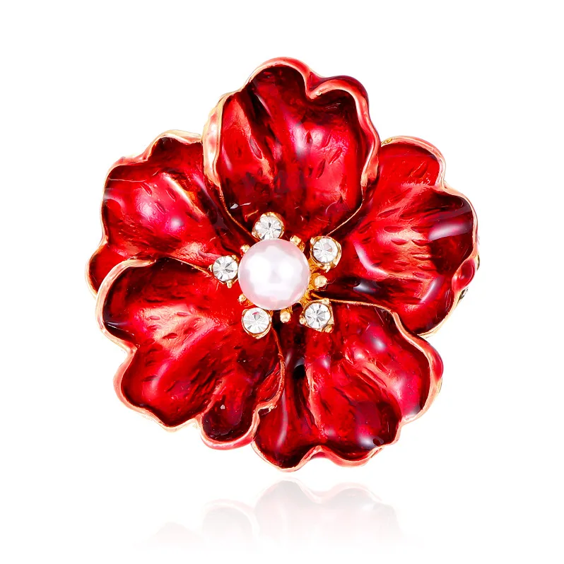 Нежная цветочная брошь из металлического сплава цинка унисекс романтическая