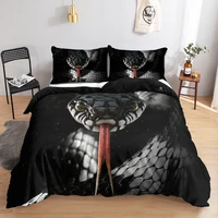 cartoon snake 3d galaxy duvet cover set single double twinqueen 2pcs3pcs bedding sets universe outer space themed bed linen
