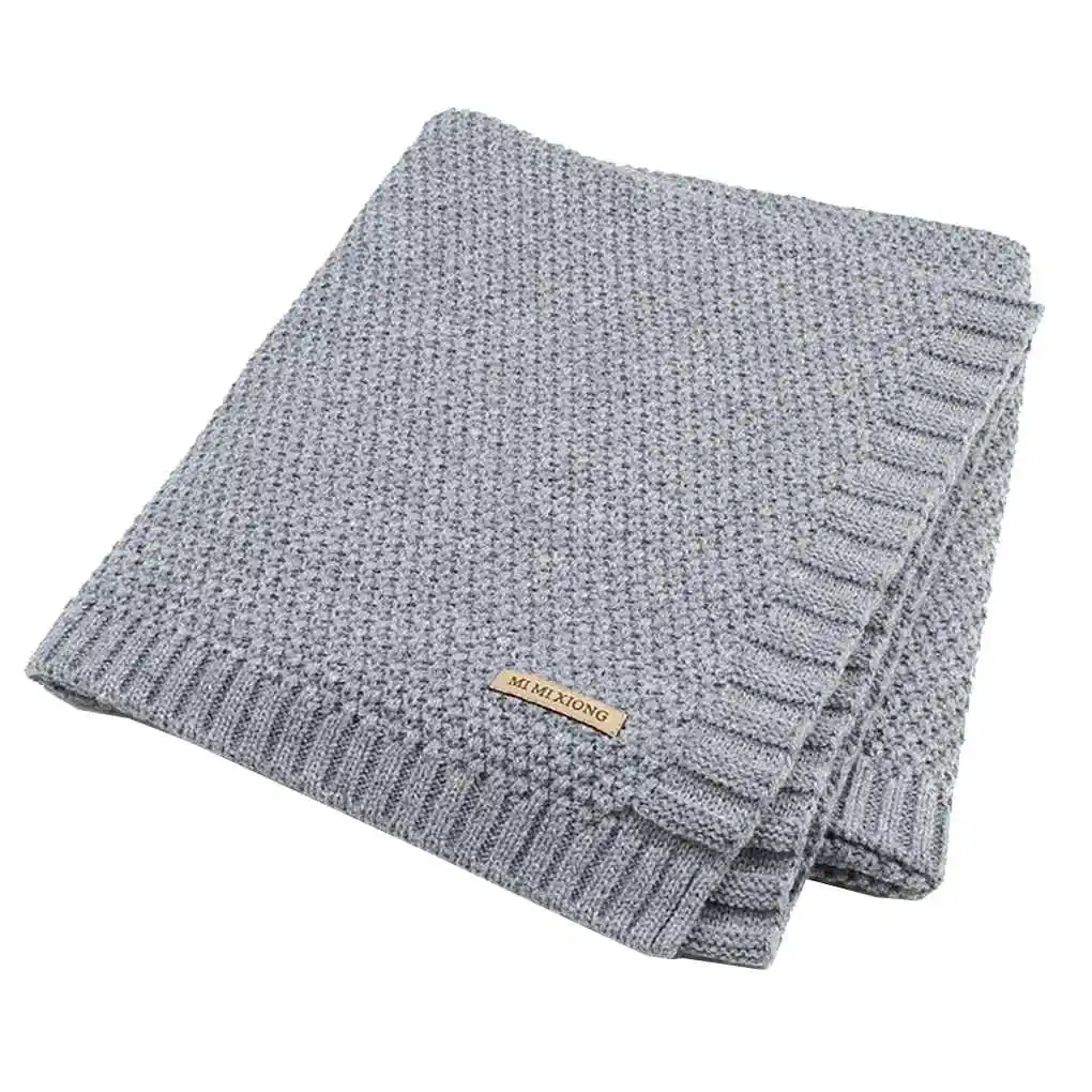

Candy Color Infant Blanket Baby Organic Acrylic Knitted Newborn Swaddle Cloth Wrap Toddler Swaddler 100X80CM
