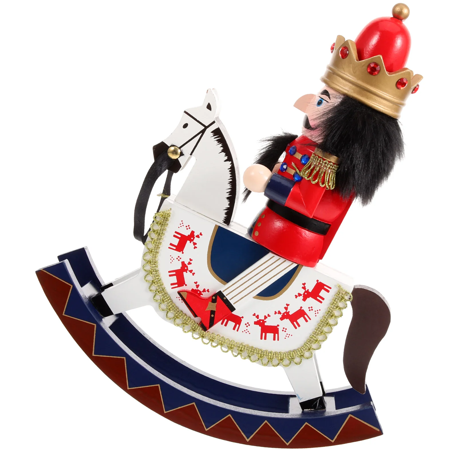 

Nutcracker Horse Christmas Decoration Home Ornament Wooden Nutcrackers Craft Crafts