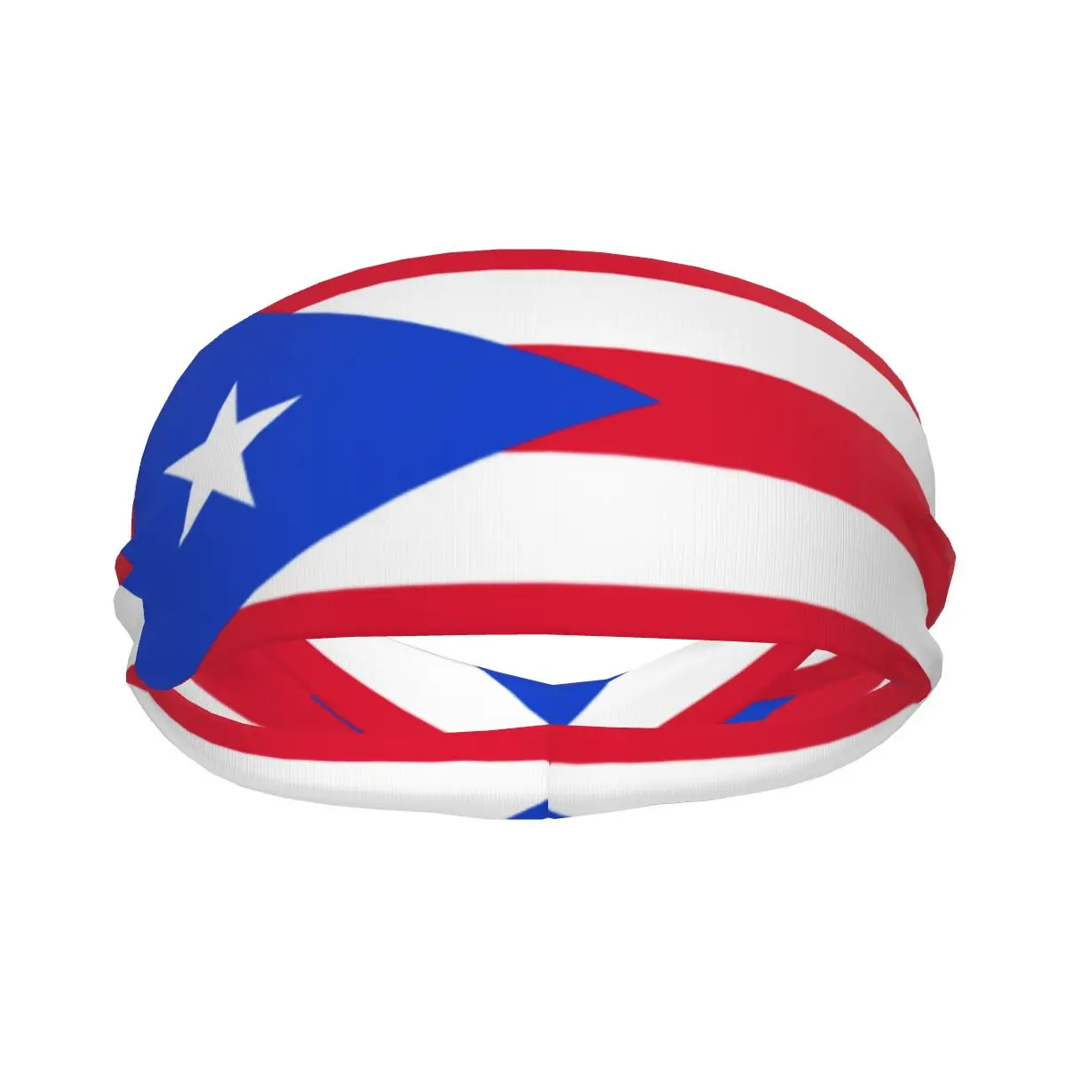 

Sports Headband Portable Hair Band Puerto Rico Flag Hair Wrap Brace Cycling Running Exercising Sweatband