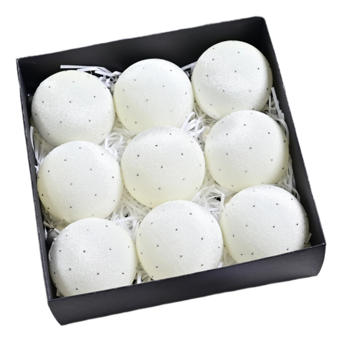 

Бархатные рождественские шары 9 шт