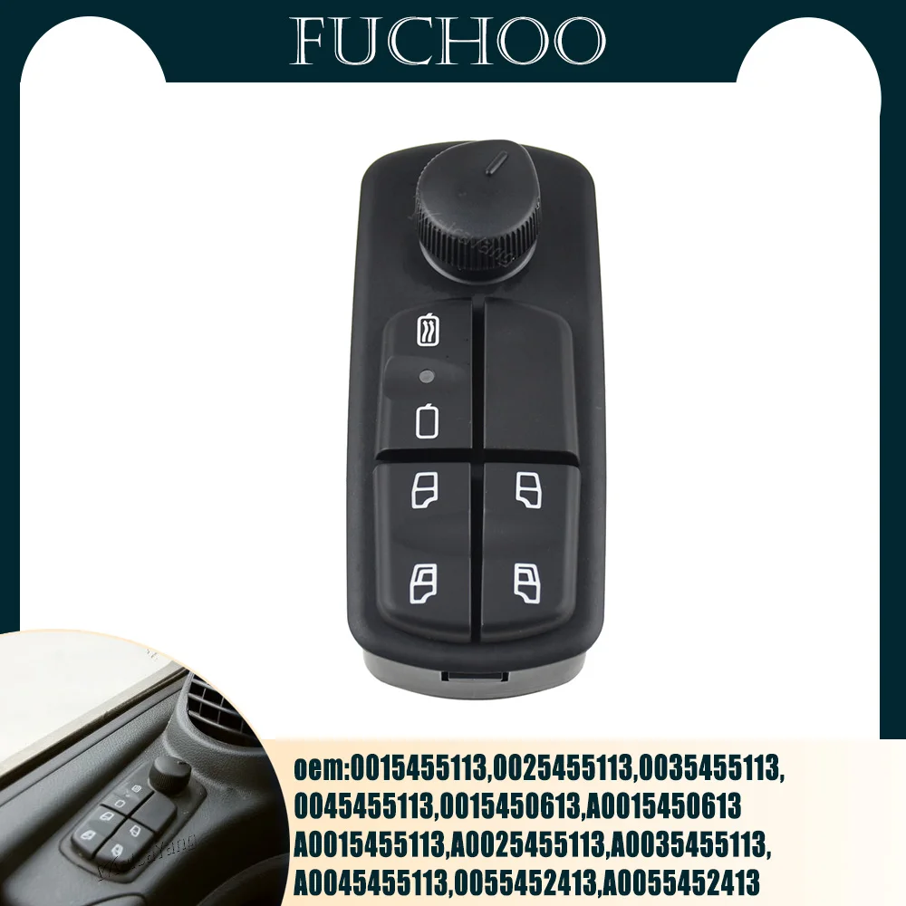 

Car Accessories Electric Window Switch Window Mirror Master Switch Fit For Mercedes Trucks Axor & Atego A0025455113 A0055452413