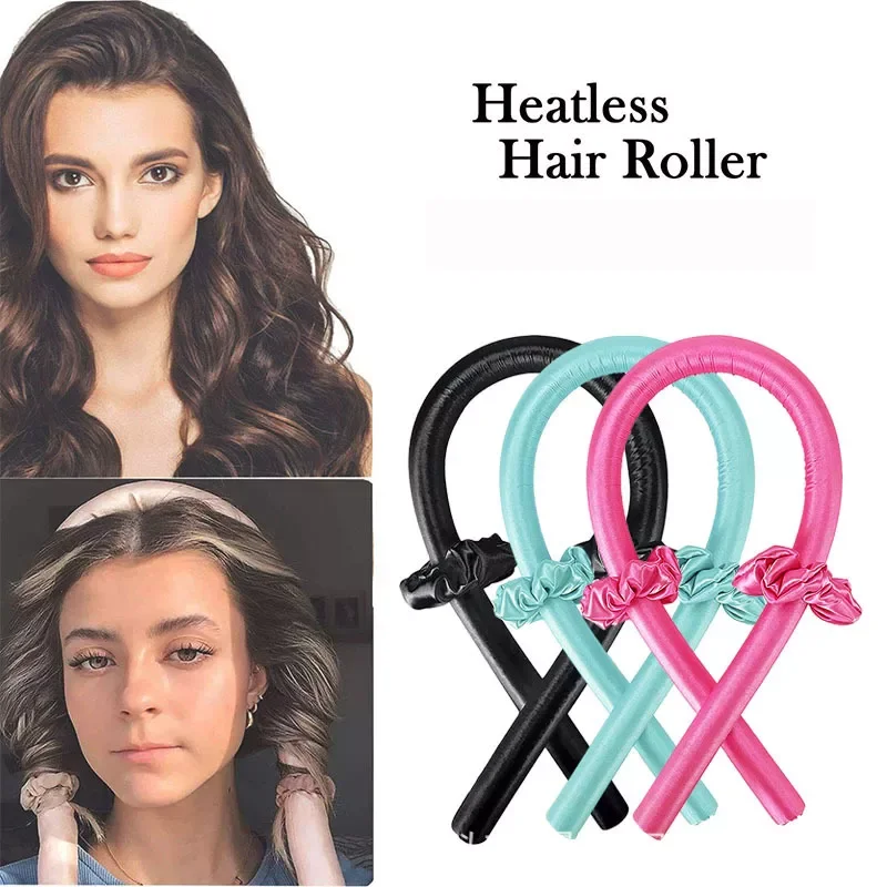 

NEW2023 Hair Curlers Lazy Heatless Curling Rod Headband Hair Styling Tools No Heat Silk Curling Ribbon Modeling Hair Accessories