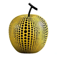wave point apple pear resin craftwork simulation fruit resin decor ornament desktop fruits figurines ornament d