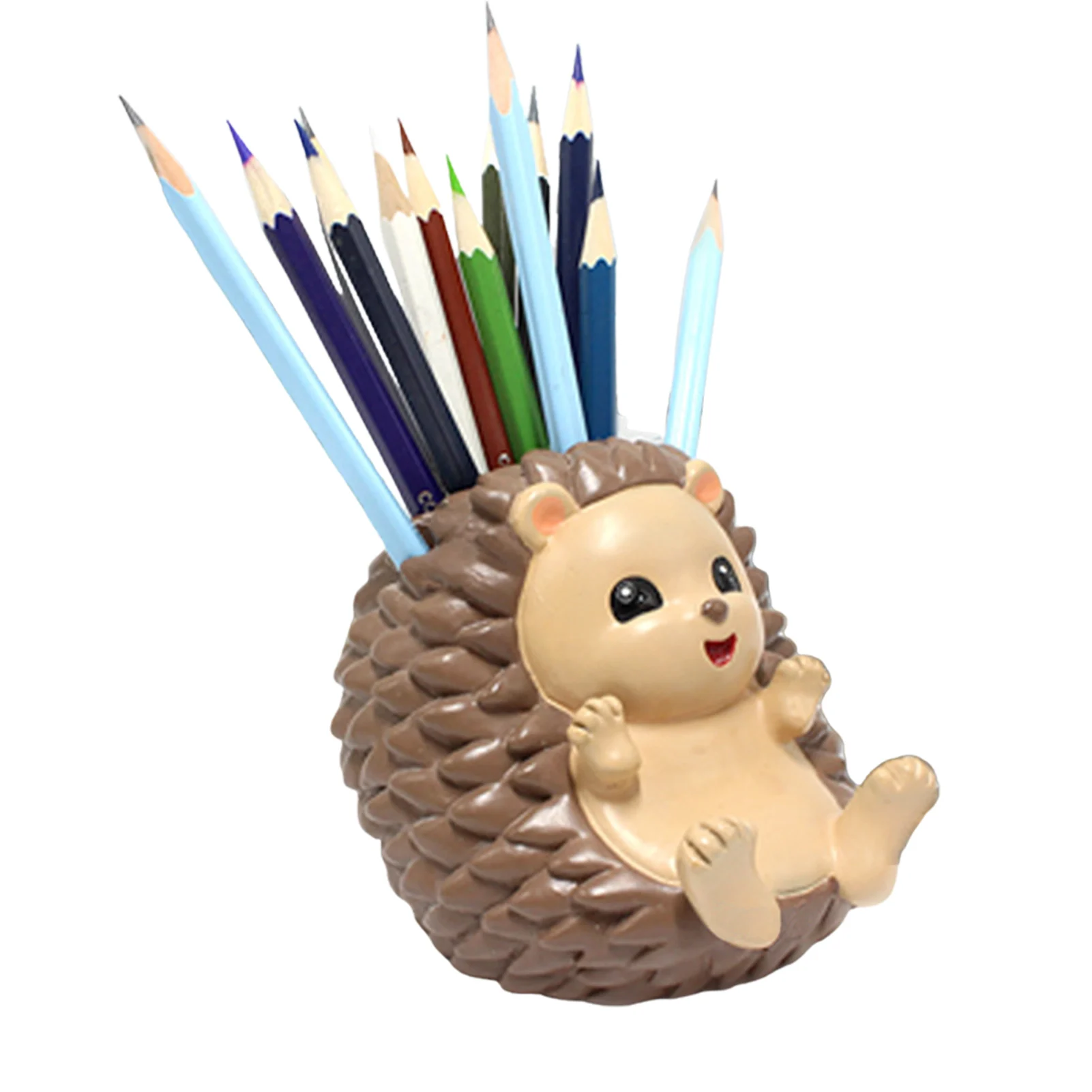 

Pen Holder With Phone Stand Hedgehog Shaped Pen Cup Desk Organizer Multi-purpose Desk Organizer Decorative Accessories For Home