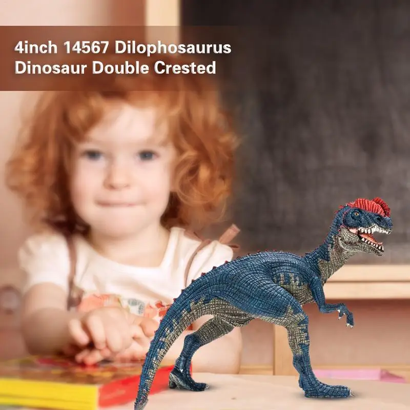 Inch 14567 Dilophosaurus Dinosaur Double Crested Lizard PVC Action Figure Action Figures Toy For Kids Children Gifts