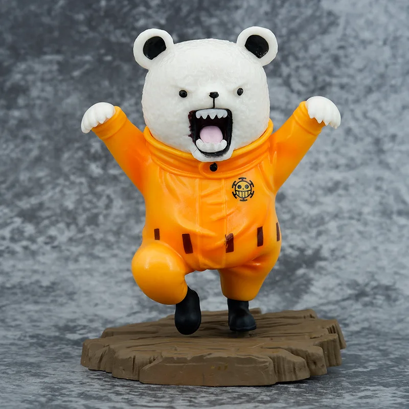 

One Piece 13CM Bepo аниме экшн-фигурка Kawaii мультфильм милый питомец фигурка Beibo медведь модель игрушки украшение для детей подарок кукла