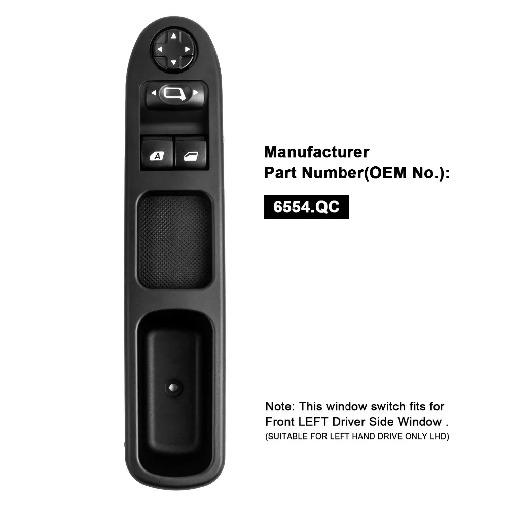 6554.ER 6554.KT 6554.QC Автомобильный электрический переключатель управления стеклоподъемником 6554KT 6554QC 6554ER для Peugeot 207 307 307CC 307SW