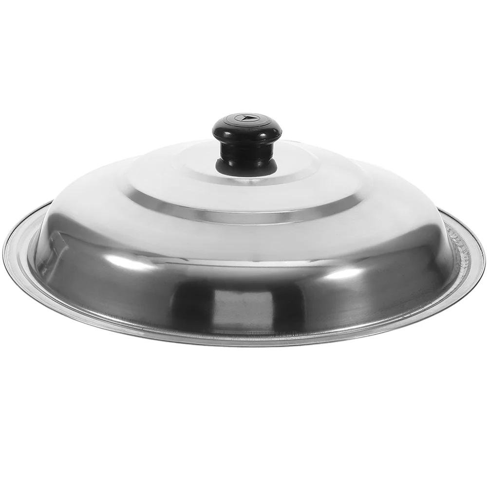 

Cover Stainless Steel Wok Lid Glass Cookware Metal Frying Pan Pot Lids Replacement