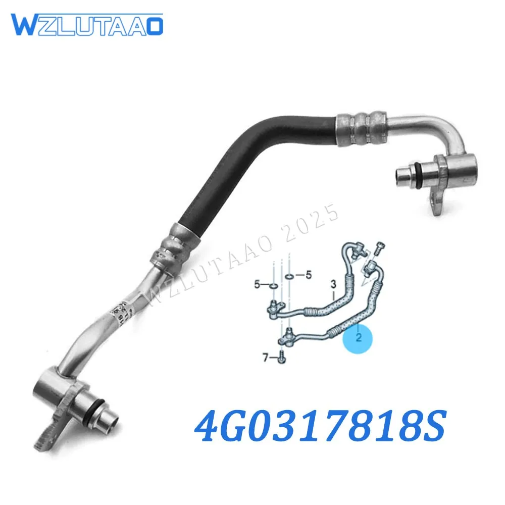 

4G0317817Q 4G0317818S Шланг давления масла радиатора трансмиссии 7 коробки передач для Audi A6 S6 A6 Allroad Qu A7 Sportback 2011-2018