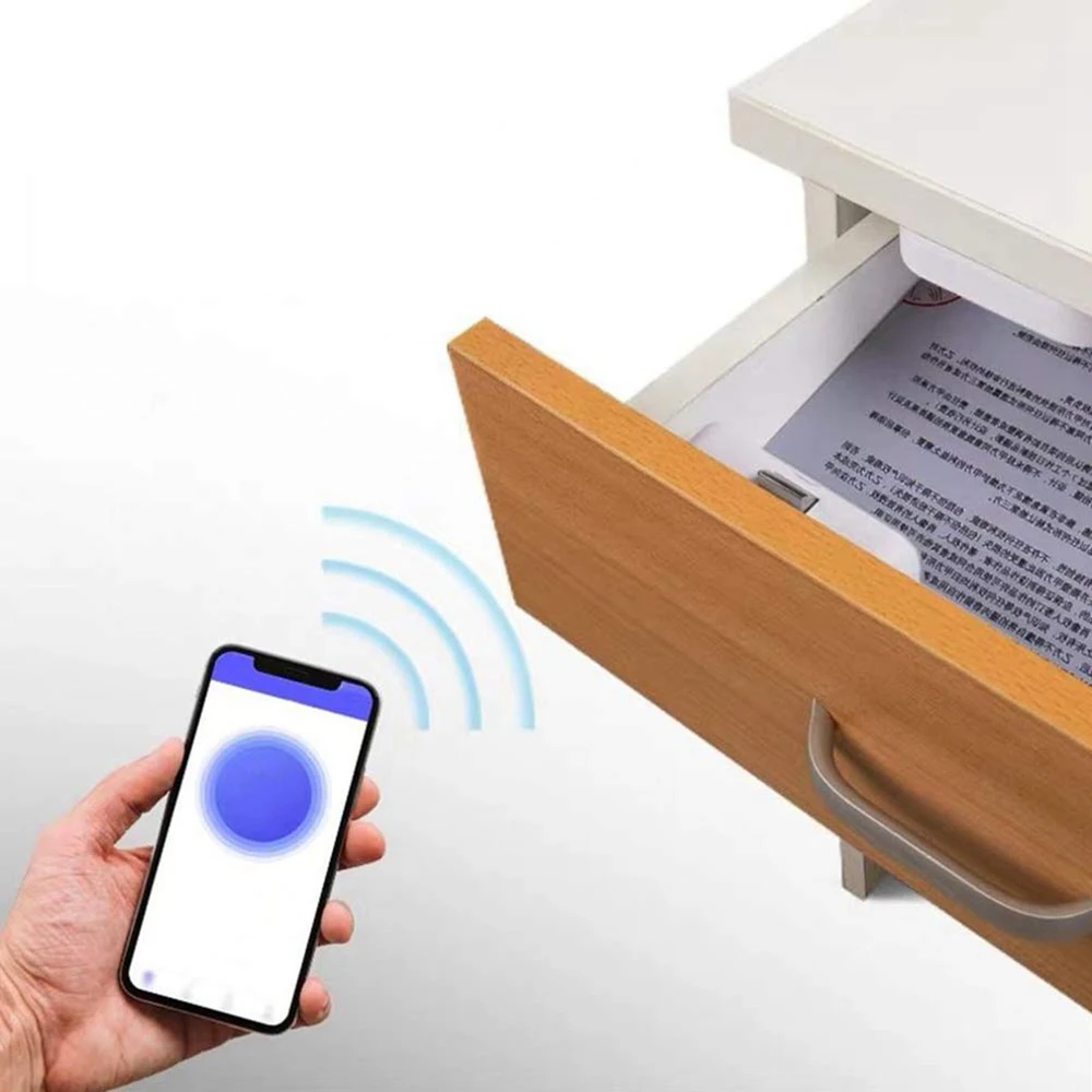 

Wireless Bluetooth Keyless Smart File Cabinet Lock Invisible Electric Lock IOS Android APP Control For Cabinet Drawer Smart Lock