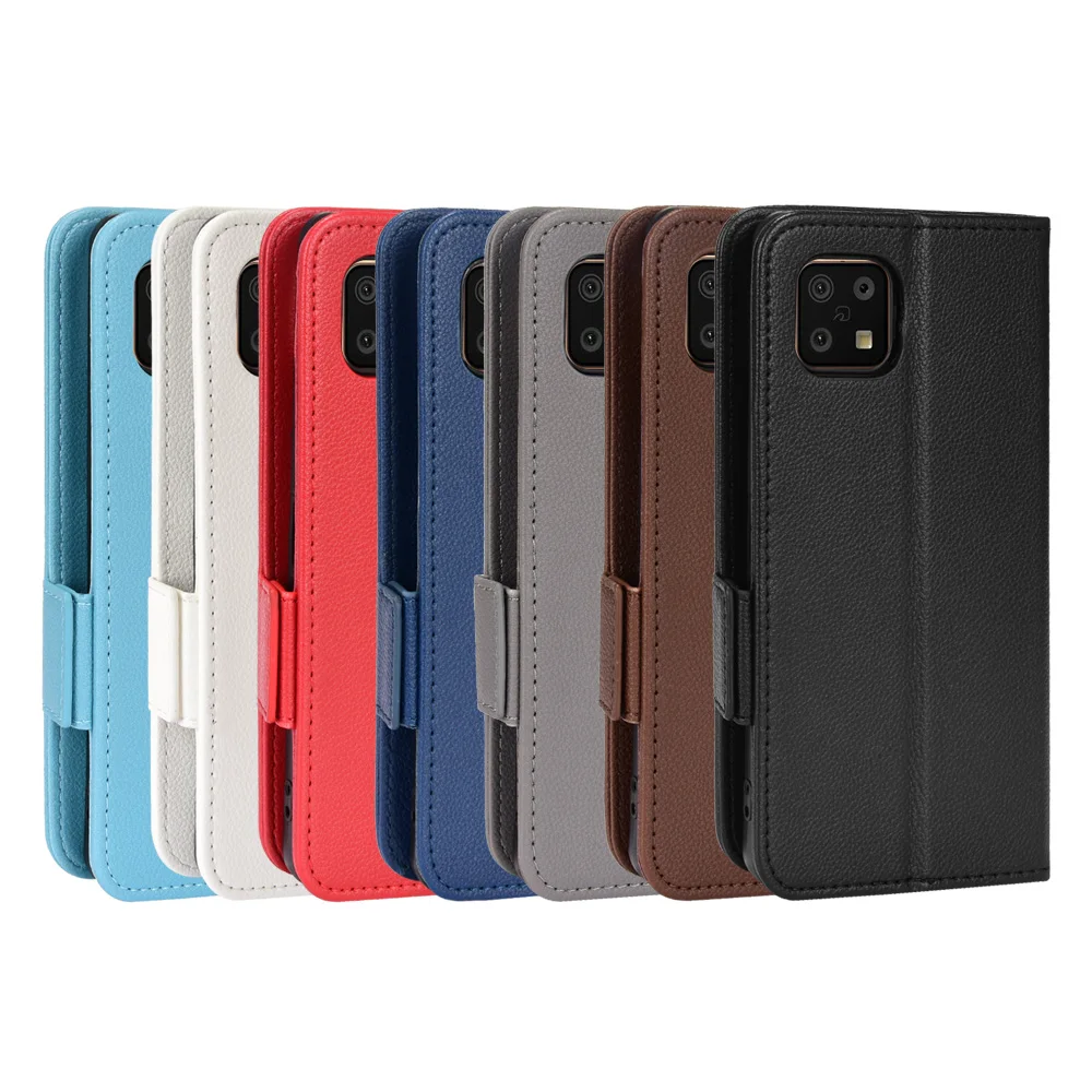 Чехол-кошелек с слотом для карт Sharp Aquos Sense6 6 1 дюйма кожаный противоударный чехол