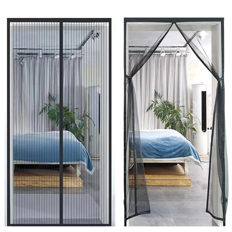 

Magnetic Screen Door Curtain Magnetic Mosquito Net Automatic Closing Door Magic Mesh Anti Mosquito Insect Fly Bug Kitchen Screen