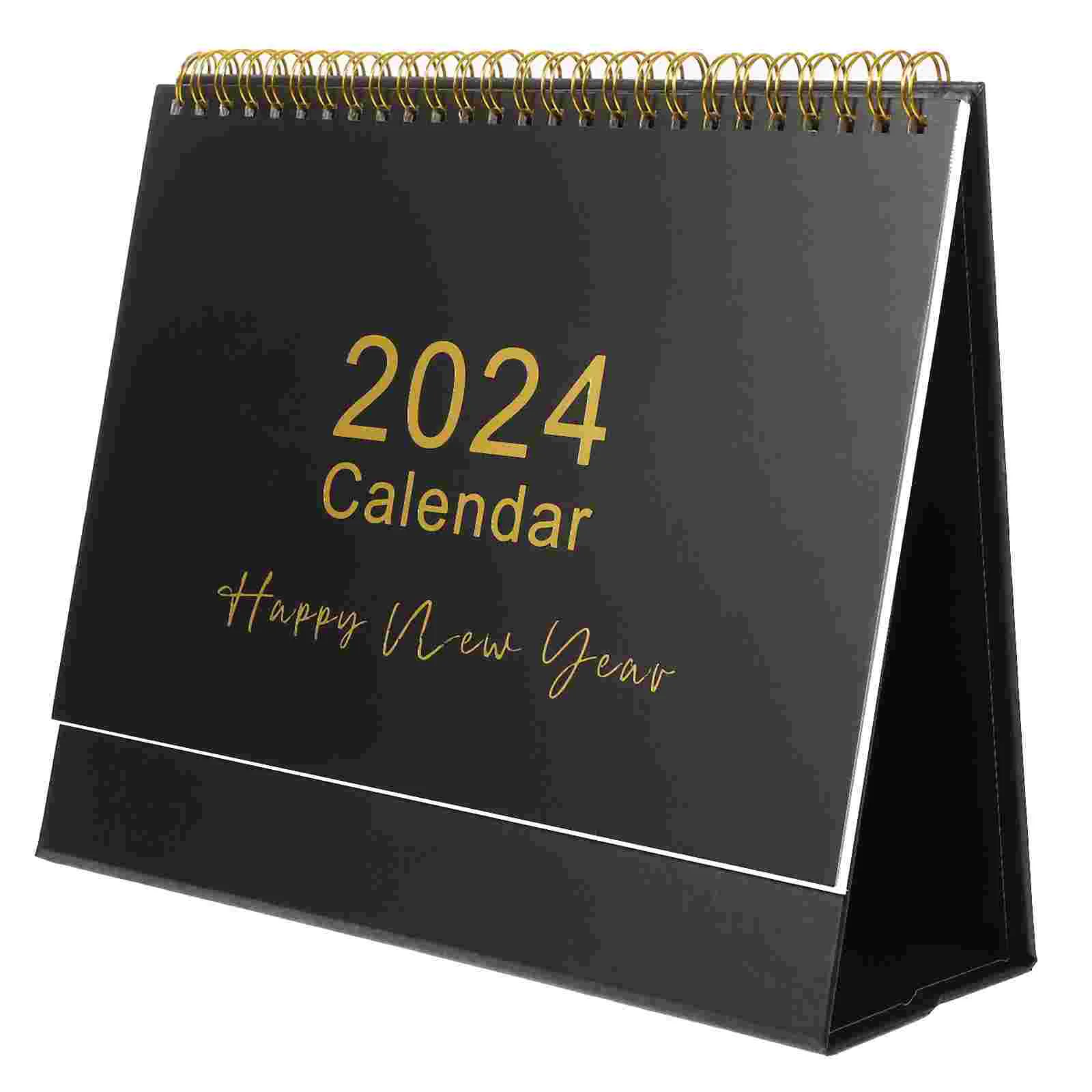

Настольный календарь 2024, стоячий флип-календарь, милый маленький очень большой декоративный рабочий стол, американская программа
