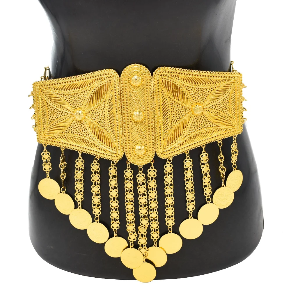 

Arabian Dubai Waist Chains Israel Wedding Jewelry Coin Pendants Body Chain Jewelry Sexy Body for Women Fashion Accessories