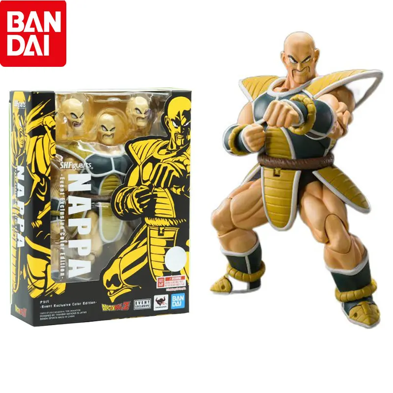 

Original Bandai Dragon Ball SHF Nappa CJ Event Exclusive Color Edition Anime Figure PVC Action Figures Model Collection Toy Gift