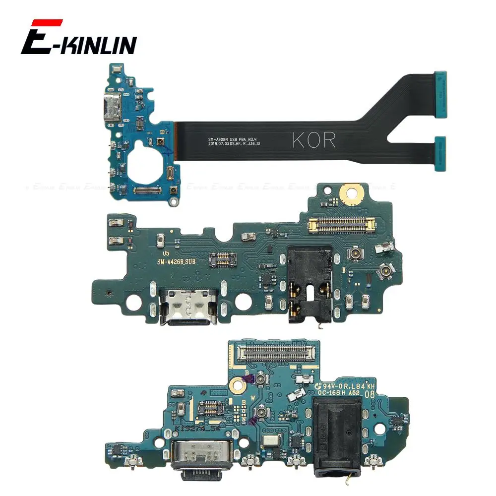 

Fast Charger USB Dock Charging Dock Port Board With Mic Microphone Flex Cable For Samsung Galaxy M42 M51 A51 A52 A71 A72 A90