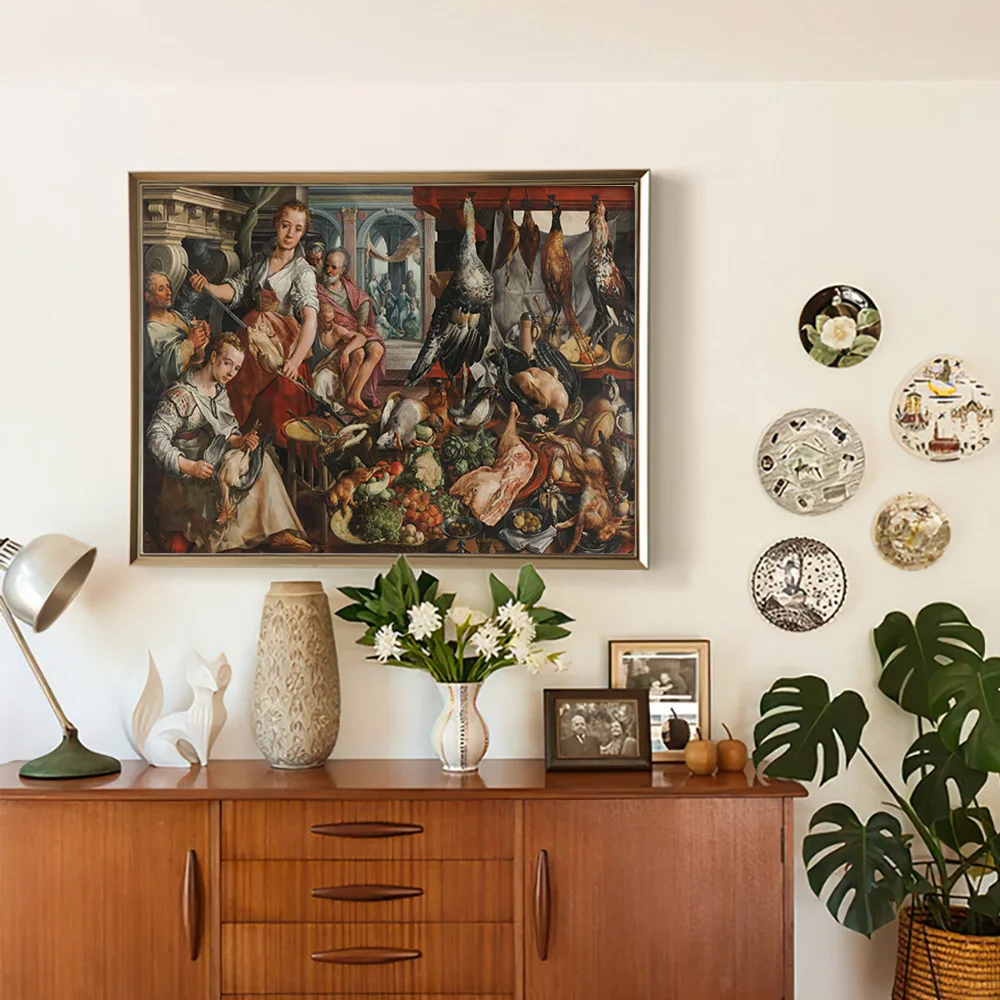 Художественный печатный плакат Joachim, хорошо укомплектованная кухонная Настенная картина, религия, холст, живопись, Декор