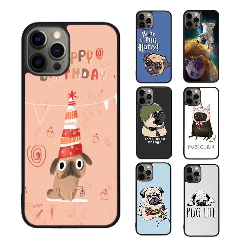 Чехол для телефона Deadpool Pug Deadpug с смешной собакой для iPhone 14 13 Pro Max Coque 12 11 8 PLUS 7 6 XR XS mini mobile fundas cover on.