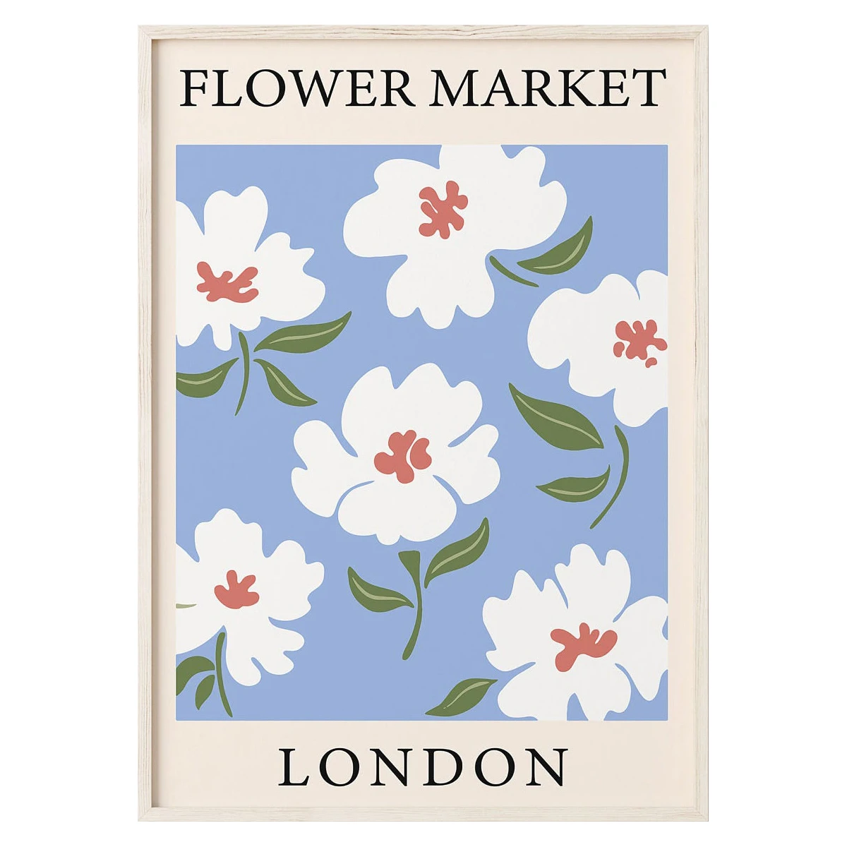 

Абстрактный цветочный постер на холсте