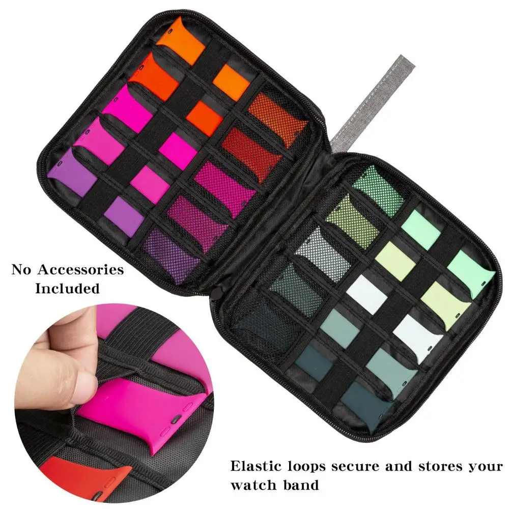 

Soft Nylon Durable Bag Watchband Storage Case Box Strap Organizer