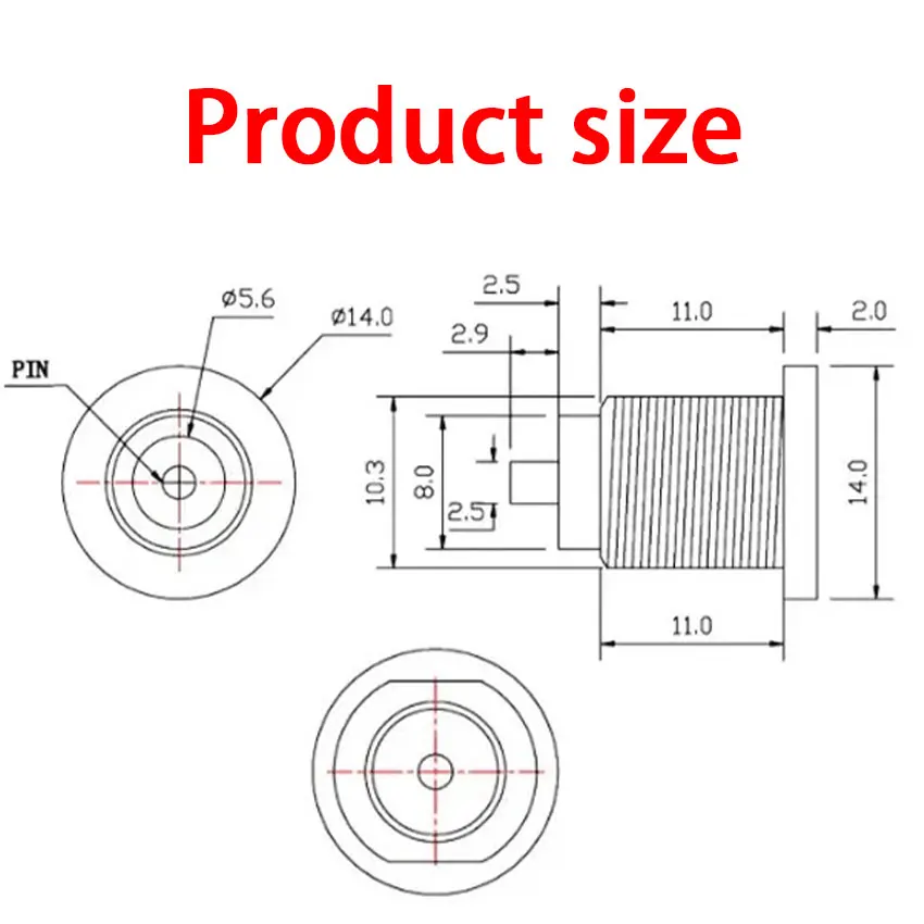 Кабель питания постоянного тока с кабелем 20AWG 5 5*2 1 мм