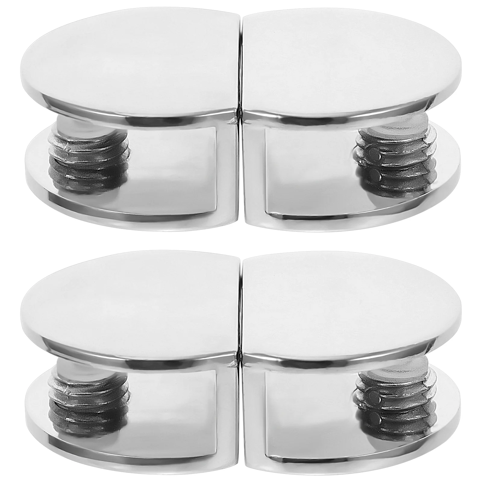 

4pcs Galss Clips Durable Fine Good Useful Glass Clamps For Home Furniture Glass Bracket