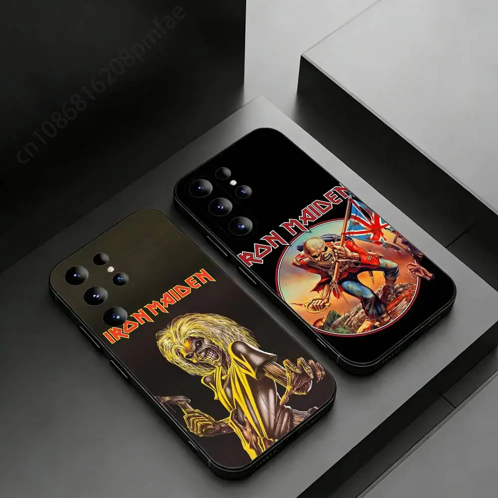 Фото Чехол для телефона Rock Band I-Iron Maiden для Samsung Galaxy S24,25,26,23 22,21,S20 Plus Ultra FE, мягкие чехлы-футляры №1