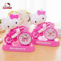 sanrio hello kitty children cute creative mute pointer music night light cute female student bedroom alarm clock