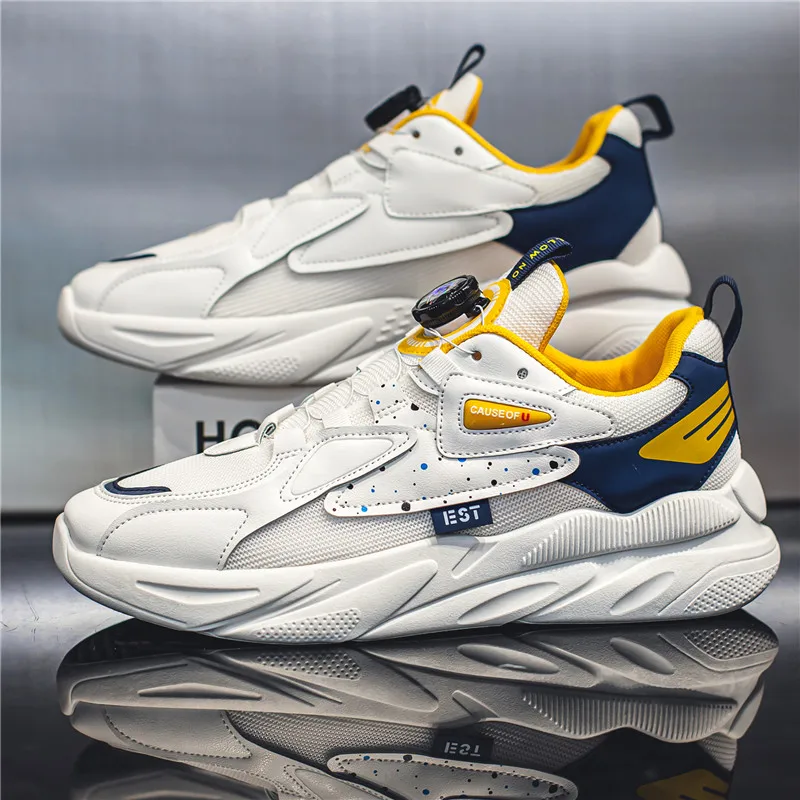 

Кроссовки Fujeak мужские сетчатые, Повседневные Удобные дышащие, Нескользящие, спортивная обувь для бега, на весну