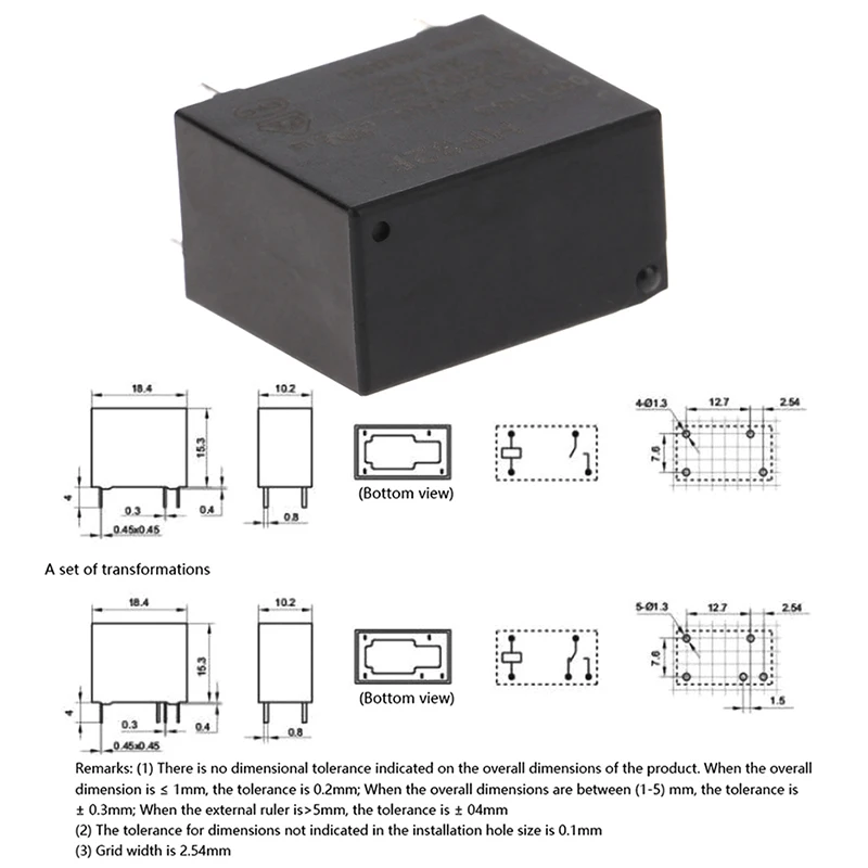 Реле HF32F JZC-32F-005 009 012 024-HS3 4PIN 5A 10A JZC-32F-G-024-HS10A